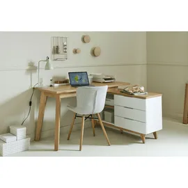 Jahnke Eckschreibtisch 60AU2 / Libre D 240E Holzoptik Braun Eiche