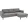 Home Affaire Eckcouch Polyester 2-Sitzer Grau