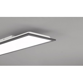 Eglo LED Deckenleuchte Bottazzo, Deckenlampe 100x25 cm, Panel ultraflach aus Aluminium, mit Fernbedienung dimmbar, Farbtemperaturwechsel