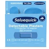 CEDERROTH Salvequick Pflaster Detectable 6 x 30 Stück blau 30 St.