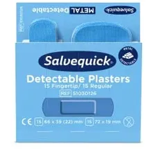 CEDERROTH Salvequick Pflaster Detectable 6 x 30 Stück blau 30 St.