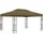 vidaXL Pavillon mit Doppeldach 3x4 m Taupe 180 g/m2