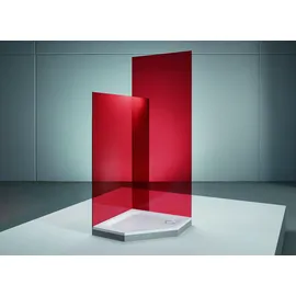 Bette BetteCaro Fünfeck-Duschwanne, gleichschenklig, mit BetteAntirutsch Pro, 900x900x35mm, 7189-000AE, Farbe: Weiß