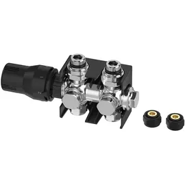 Sturotec Anschlussset Multiblock für Mittelanschluss 5 cm inkl. Thermostatkopf Heizkörperthermostat