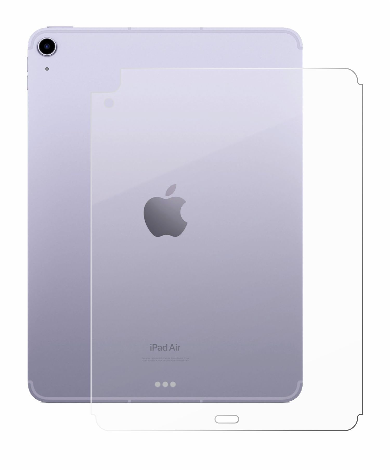 BROTECT Panzerglasfolie für Apple iPad Air 5 WiFi Cellular 2022 (Rückseite, 5. Gen.) Schutzglas Schutzfolie [Extrem Kratzfest 9H, Anti-Fingerprint