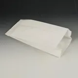 Papstar 1000 Papierfaltenbeutel, Cellulose, gefädelt 21 x 10 x 5 cm weiss Rechteck, Lebensmittelverpackung, Weiss