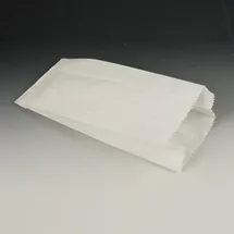 Papstar 1000 Papierfaltenbeutel, Cellulose, gefädelt 21 x 10 x 5 cm weiss Rechteck, Lebensmittelverpackung, Weiss