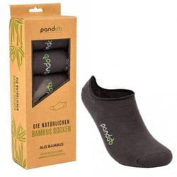 pandoo Bambus Socken Füsslinge grau (6 Paar) 43-46