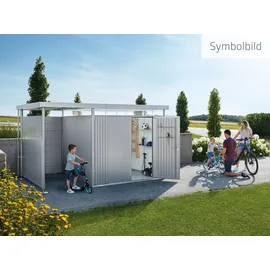 Biohort HighLine H3 2,57 x 2,17 m silber-metallic Doppeltür