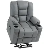 Homcom Fernsehsessel, Grau, Kunststoff, 98x102x90 cm, Wohnzimmer, Sessel, Fernsehsessel