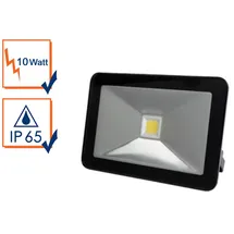 Perel LED Strahler Aluminium 10 W 1000 lm Schwarz