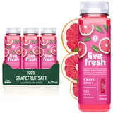 LiveFresh Kaltgepresster Grapefruitsaft (inkl. 1,50€ Einwegpfand) 6x250 ml Saft