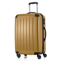 Hauptstadtkoffer Alex - Großer Hartschalen-Koffer, TSA, 4 Doppel-Rollen, Trolley, Rollkoffer, Reisekoffer, Volumenerweiterung, 75 cm, 119 Liter, Herbstgold