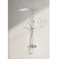 Kludi Shower-System 8005005-00 mit Kopf- und Handbrause, chrom