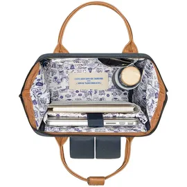Cabaia Adventurer Essentials Backpack M Dunkelblau/Braun