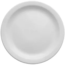 Van Well Serie "Amerika", weiß, Porzellan, spülmaschinenfest und mikrowellengeeignet Pack a 6 Dessertteller 21,0 cm