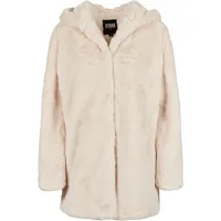URBAN CLASSICS Hooded Teddy Coat Jacke White 3XL