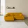 Livora Ecksofa Samt 234x170x78 gelb SOFIA