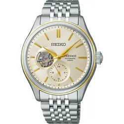 Seiko Presage Classic Serie - Automatik SPB480J1 - teil-skelettiert,weiß,silber - 40.2mm