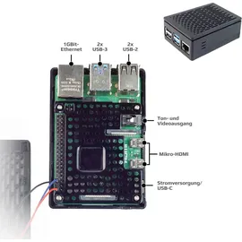 BerryBase Raspberry Pi 4B, 4GB Basic Kit