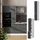 Vicco Hochschrank Apotheker R-Line 30 x 57,2 x 206,8 cm Schwarz Beton/Weiß