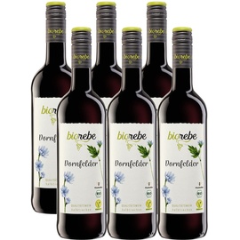BIOrebe Dornfelder Rotwein Qualitätswein (6 x 0,75l)