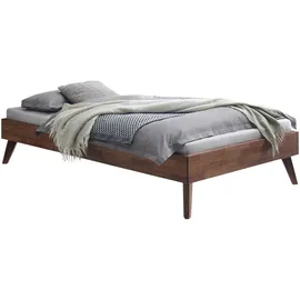 Hasena Massivholzbett Calvari 90 x 200 cm Holz Nussbaum