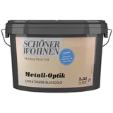 Schöner Wohnen Effektfarbe Metall-Optik, blassgold, 2,5 l