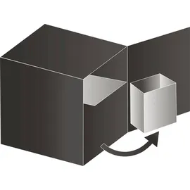 HAILO Einbaumülleimer 12 l Schwarz