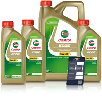 3x 1 L + 5 L = 8 Liter Castrol Edge Fluid Titanium 5W-30 LL Motoröl inkl. Castrol Ölwechselanhänger