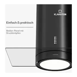 Klarstein Inselhaube 90 cm Schwarz