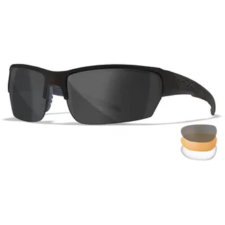 Wiley X │ WX Saint Sportsbrille Herren und Damen │ Sportbrille │ Schutzbrille Sonnenbrille │ Taktische Militärische MTB Brille │ Laufbrille Radfahren Wandern Fischen Outdoor | Jagd Airsoft - S-M
