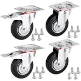 SO-Tech Transportrollen 4er Set Ø 125 mm 151 mm