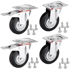 SO-Tech Transportrollen 4er Set Ø 125 mm 151 mm