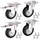 SO-Tech Transportrollen 4er Set Ø 125 mm 151 mm