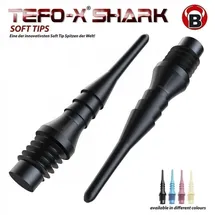 BULL'S Softdarts Tefo-X Shark Soft Tips 6mm(2BA) 1000stk. natur
