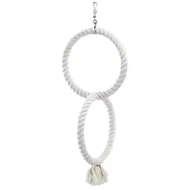 Nobby Vogelspielzeug Kletterringe aus Baumwolle 50 cm weiß