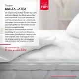 Fdm Topper 140x200 cm, Matratzenauflage MALTA mit Latex 8 cm Matratzenschoner H2 H4 mit Premium Bezug