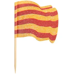 MONOUSO - Flaggenpicker "Katalonien" 6,5cm (144 Stück)