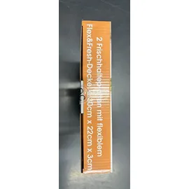 Livington Flex & Fresh Frischhalteplatten 2er-Set - Aufschnittbox Kühlschrank