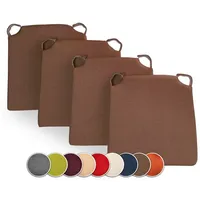 Sunnypillow 4er Set Stuhlkissen mit Klettverschluss Polsterauflage Auflage für