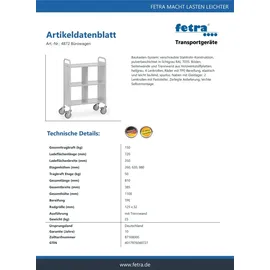 FETRA Bürowagen 150 kg