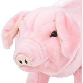 vidaXL Plüschtier Schwein 34 cm Rosa