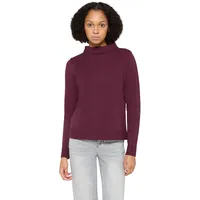 Betty Barclay Strickpullover mit Stehkragen Dark Aubergine 40
