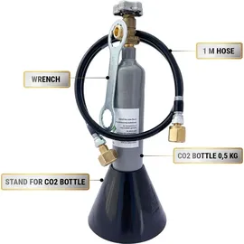 ich-zapfe Komplett set - Sodastream, Wassersprudler 1-leitig, CO2 Bottles:CO2 - 0.5 kg