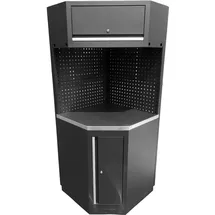 KS Tools Werkstatt-Schranksystem Eck-Modul, Edelstahlarbeitsplatte