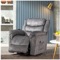 Ulife TV-Sessel Relaxsessel Massagesesel Aufstehhilfe, Wärme, elektrisch grau
