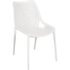Garden Pleasure TEANA Stapelstuhl 50 x 60 x 83 cm weiß 2 St.