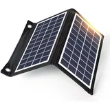 DEWIN Faltbares Solarpanel, Solarpanel 10W 5V 2Fold Dual-USB-Ausgang Tragbares Solarladegerät Solar Ladegerät for Outdoor-Camping