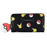 Difuzed Pokémon Geldbörse Pikachu Damen Portemonnaie schwarz